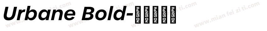 Urbane Bold字体转换